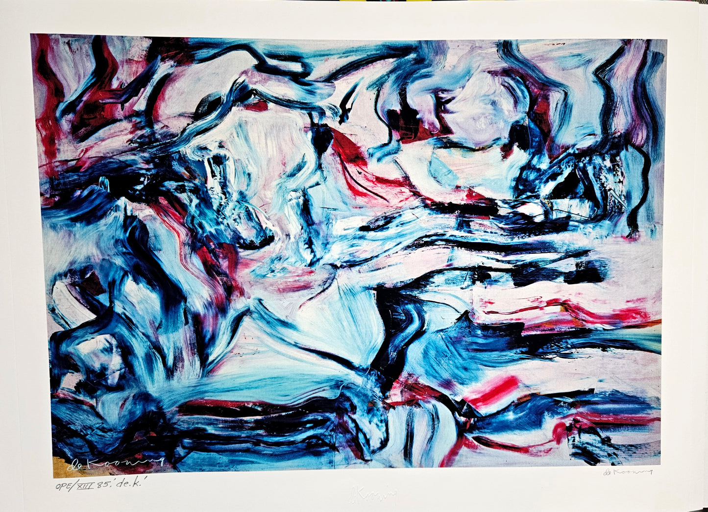 Willem de Kooning, "Untitled VIII" Lithograph