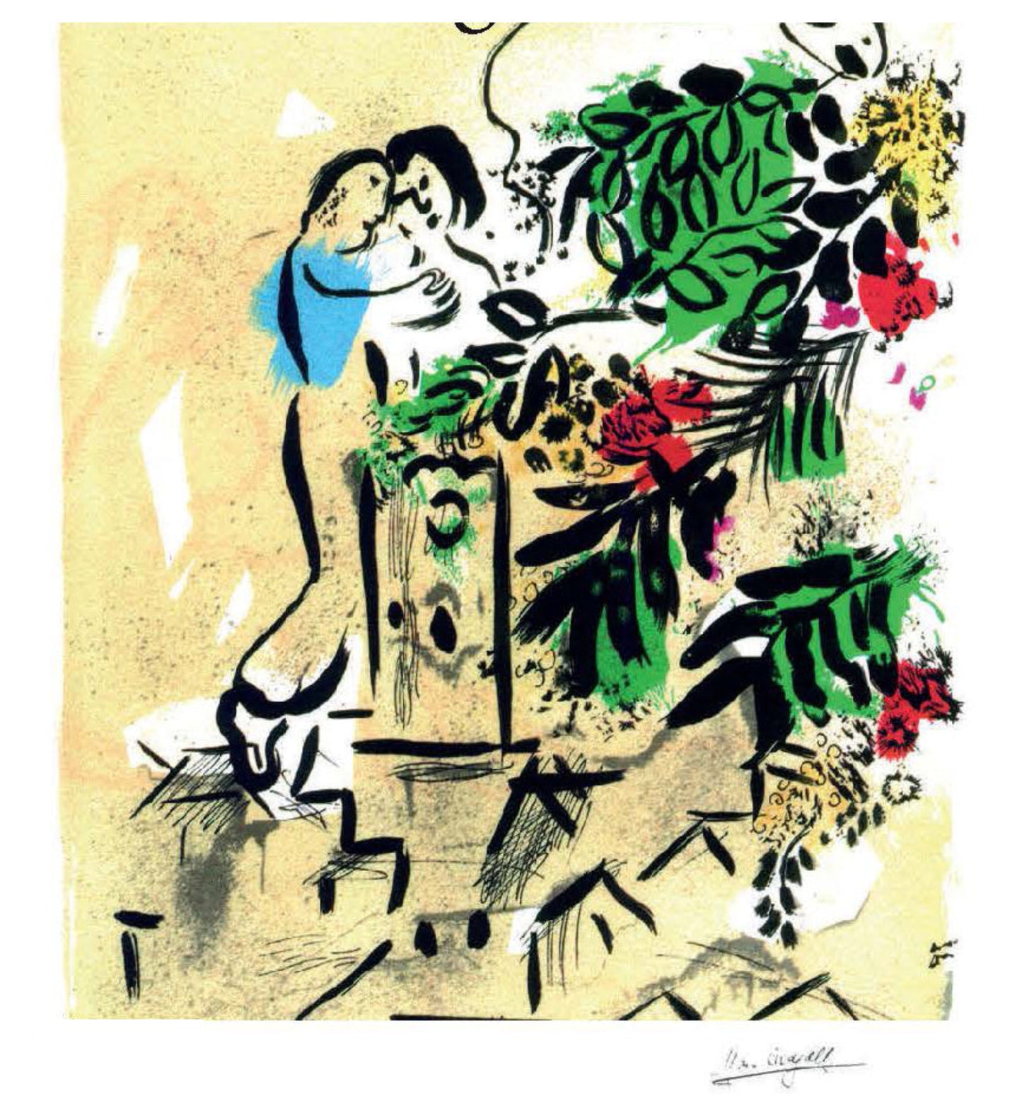 Chagall, "Affiche pour la ville de Venice" Lithograph