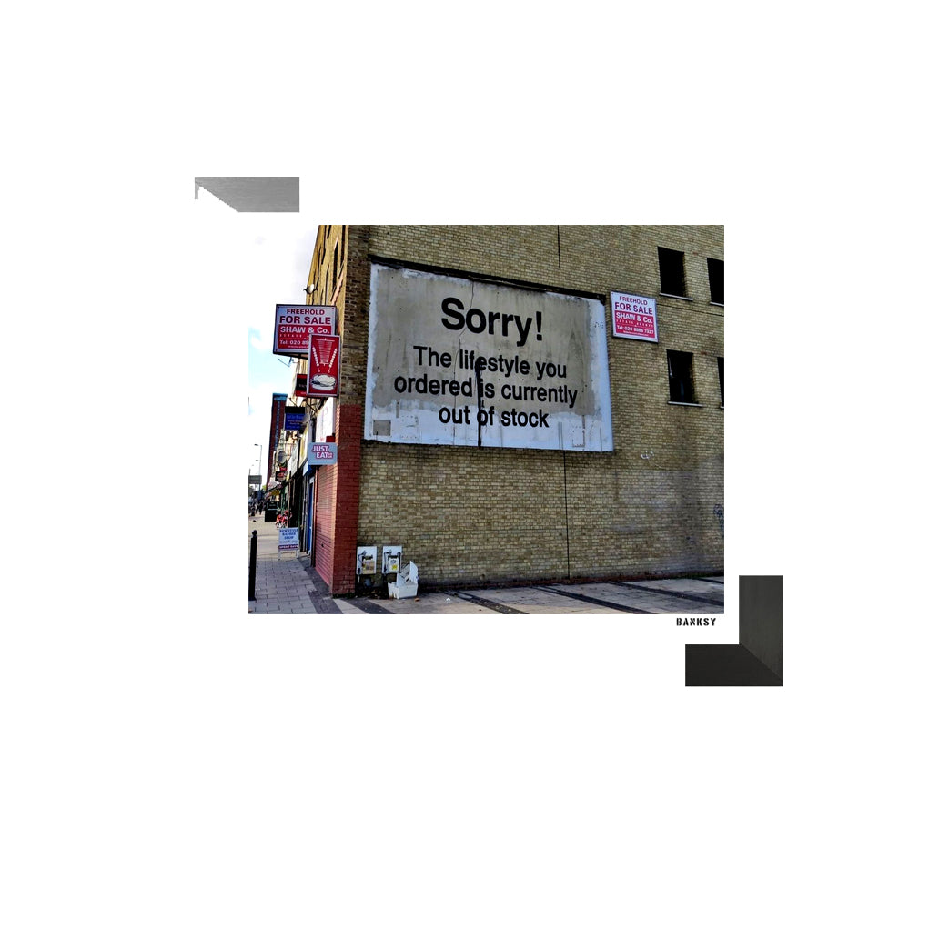 Banksy, "Sorry!" Offset Lithograph