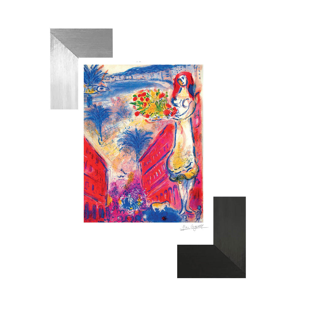 Chagall, "Avenue de la Victoire in Nice" Lithograph