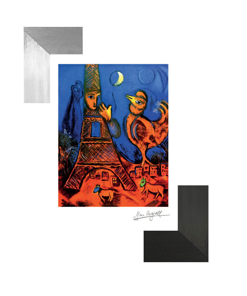 Chagall, "Bonjour Paris 1972" Lithograph