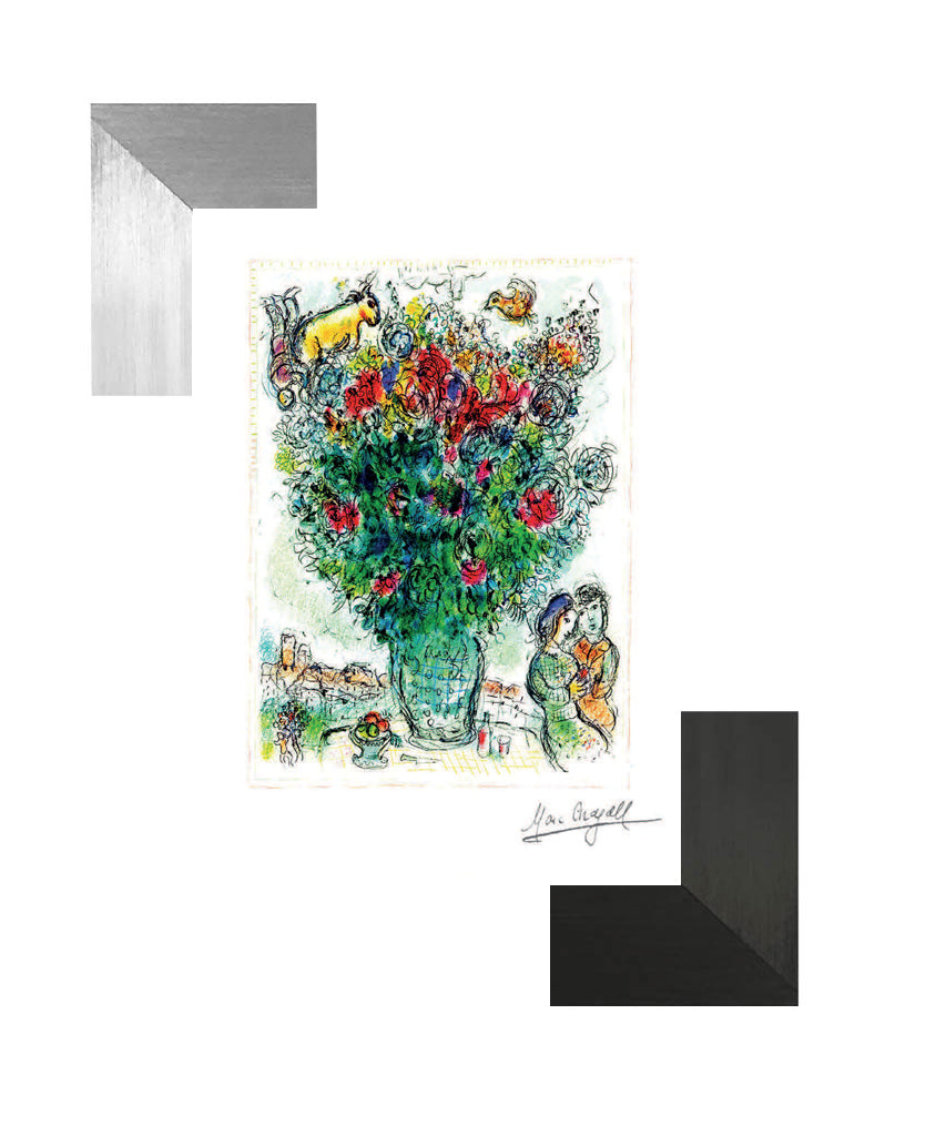 Chagall, "Bouquet Multicore" Lithograph