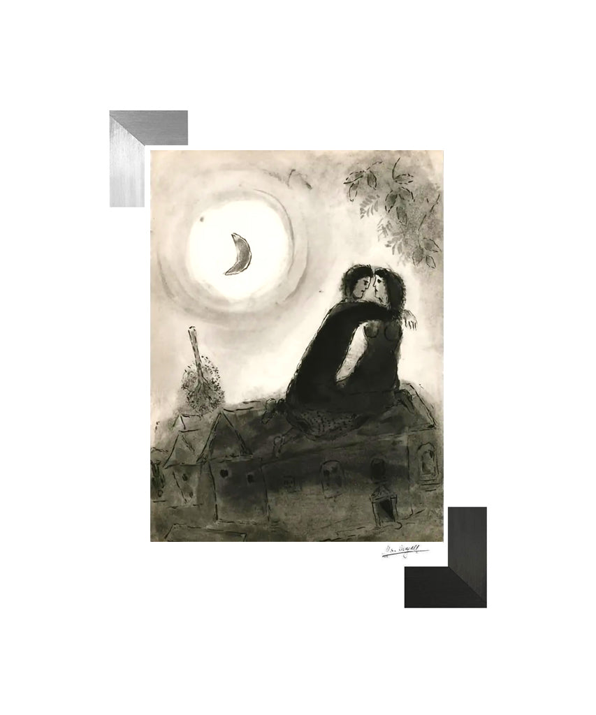 Chagall, "Cornes pour cornes" Lithograph