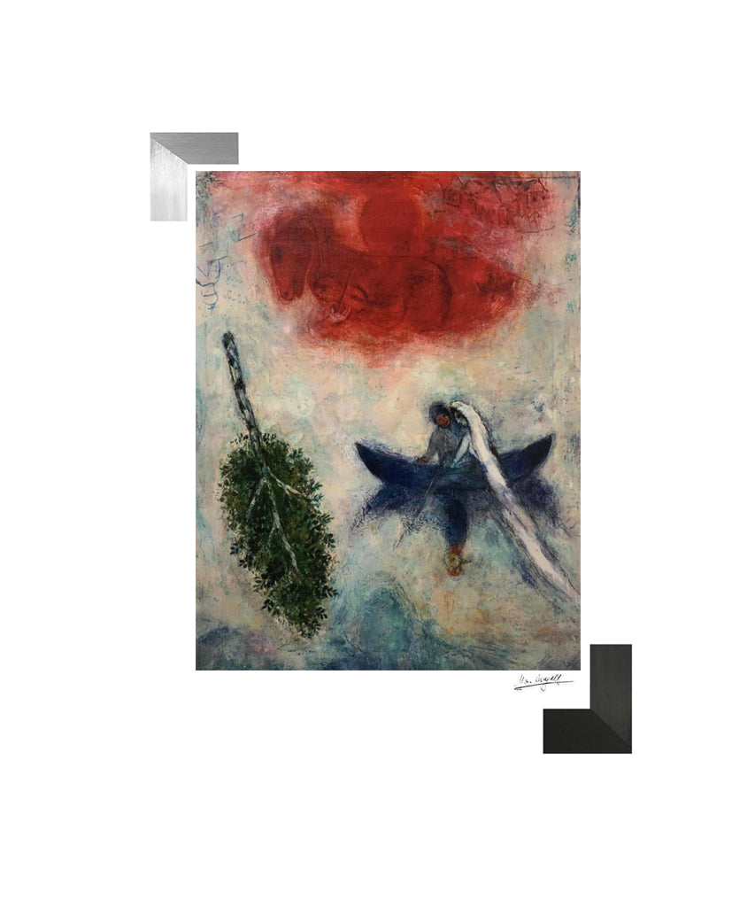 Chagall, "Barque" Lithograph
