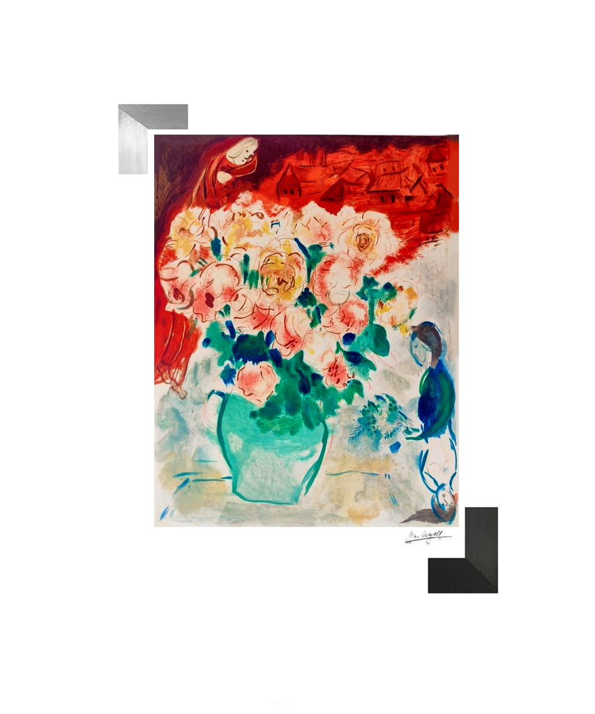 Chagall, "Le Bouquet", Lithograph