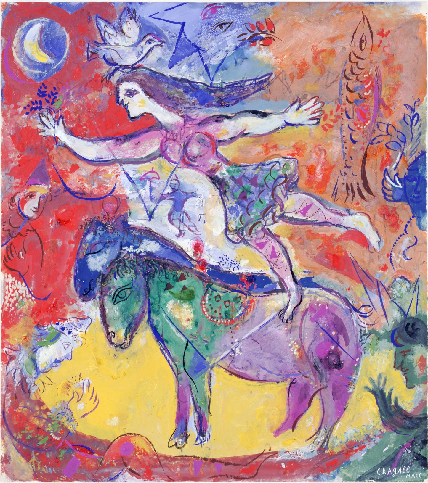 Chagall, "Le Cirque 1961" Lithograph