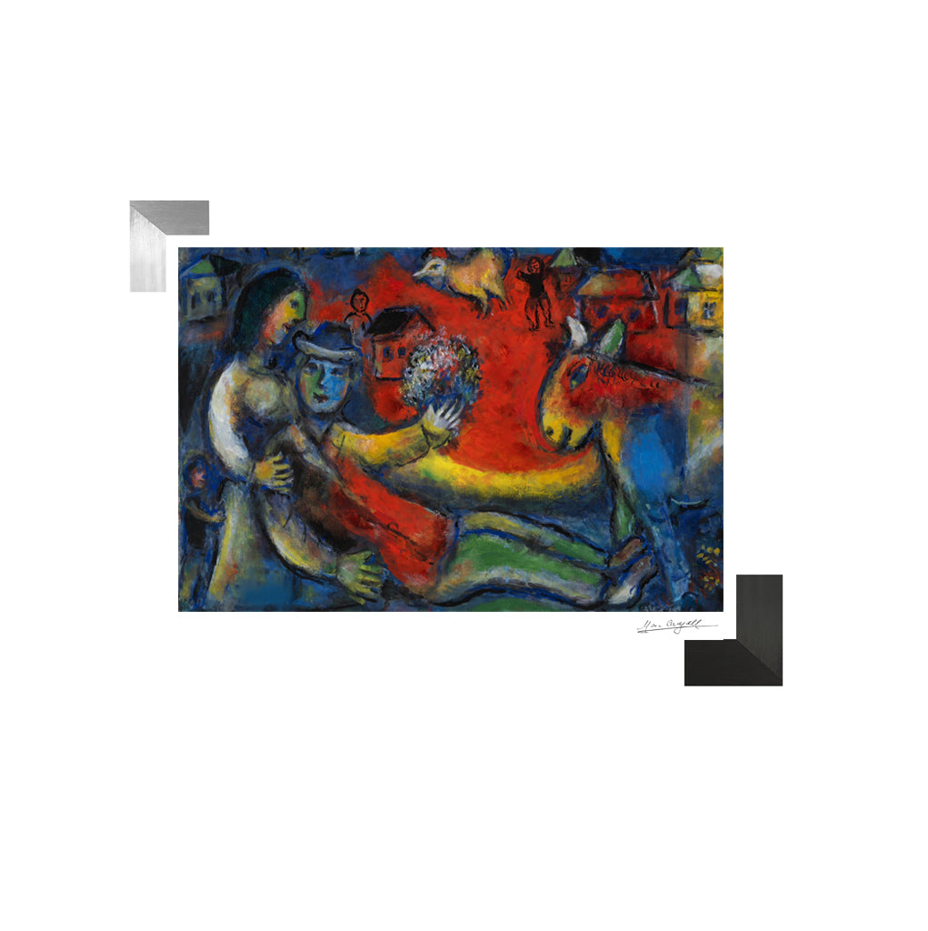 Chagall, "Le repos au village, 1978" Lithograph