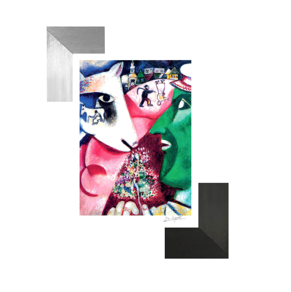 Chagall, "Me and The Village" Lithograph