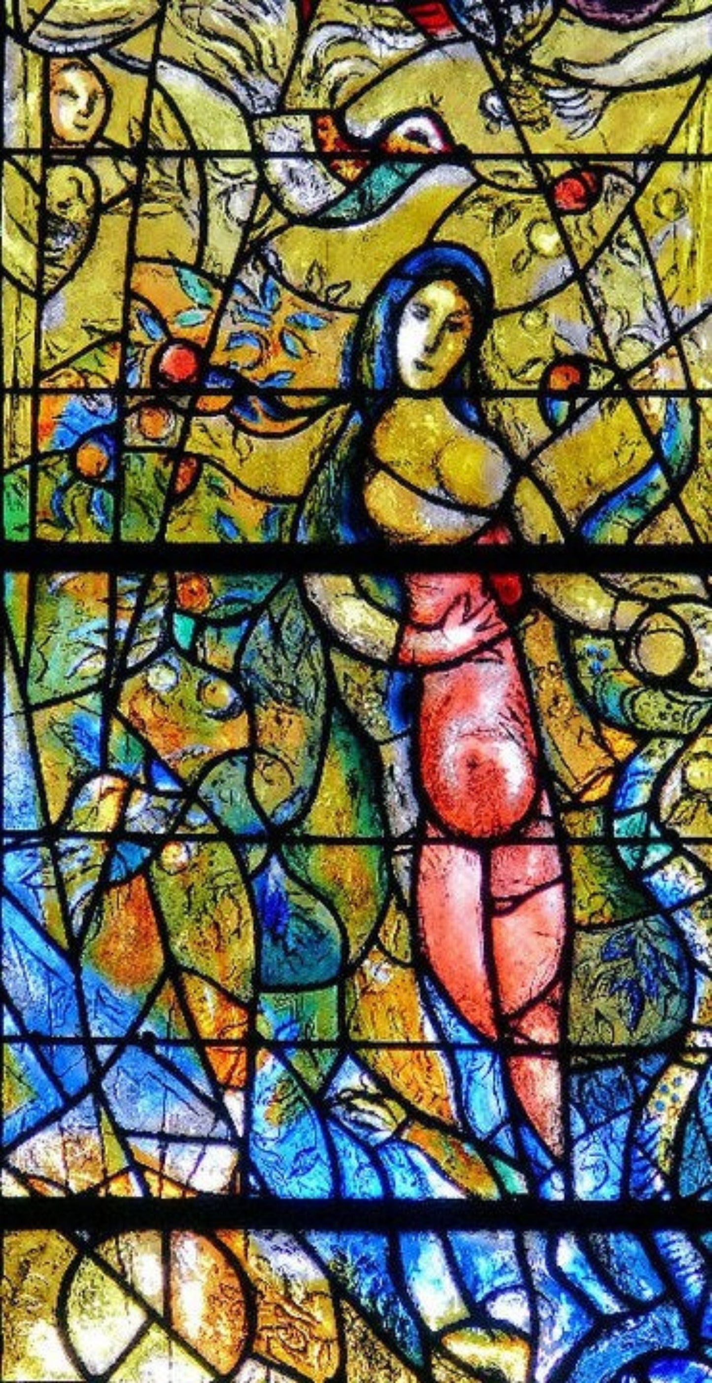 Chagall, ""Untitled (Stained Glass Window)" Lithograph