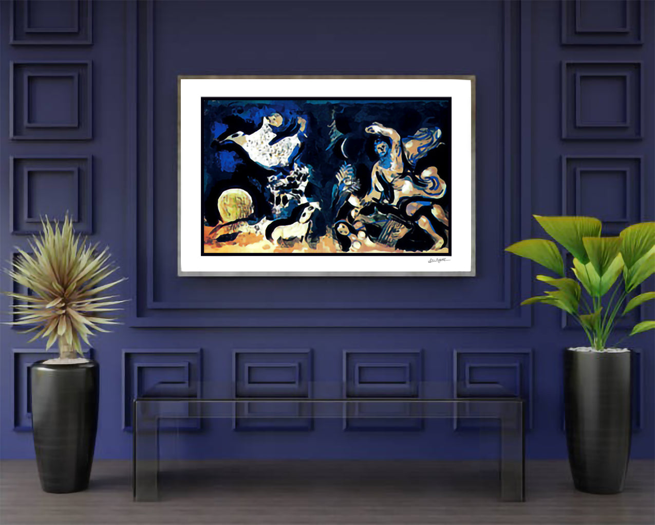 Chagall, "Bible - Couverture de Verve" Lithograph