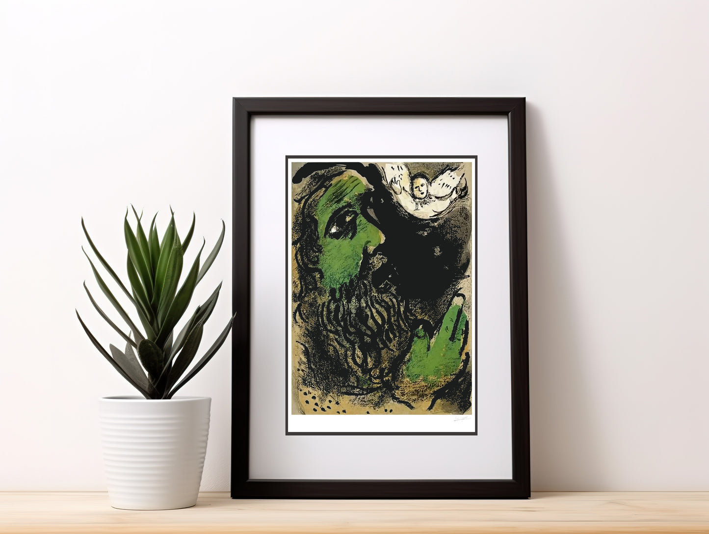 Chagall, "Job Praying" Lithograph