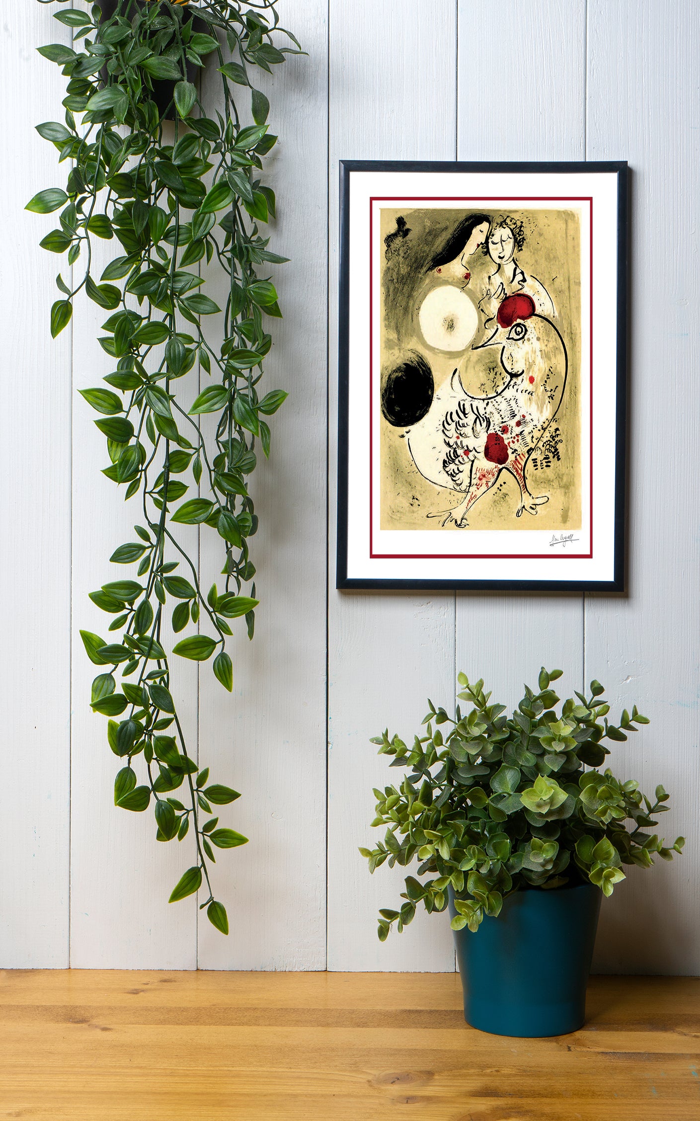 Chagall, "La Poule", Lithograph