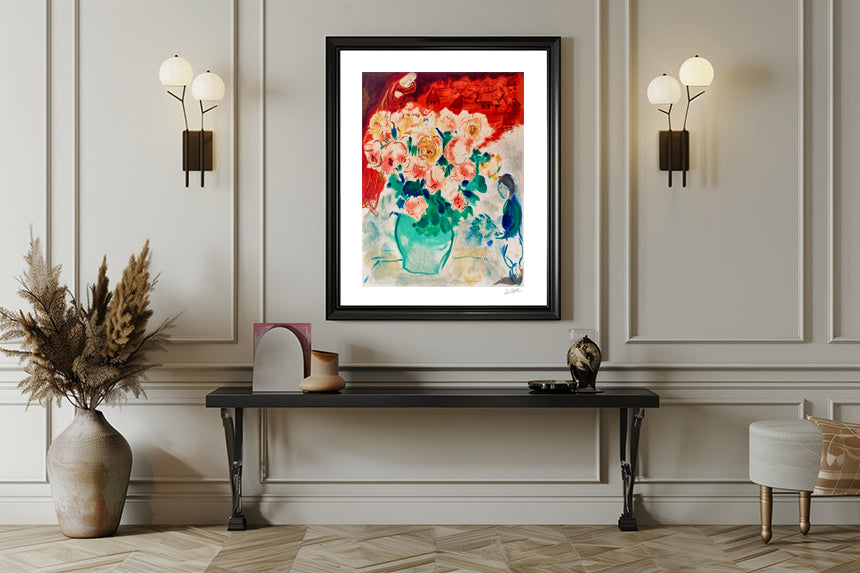 Chagall, "Le Bouquet", Lithograph
