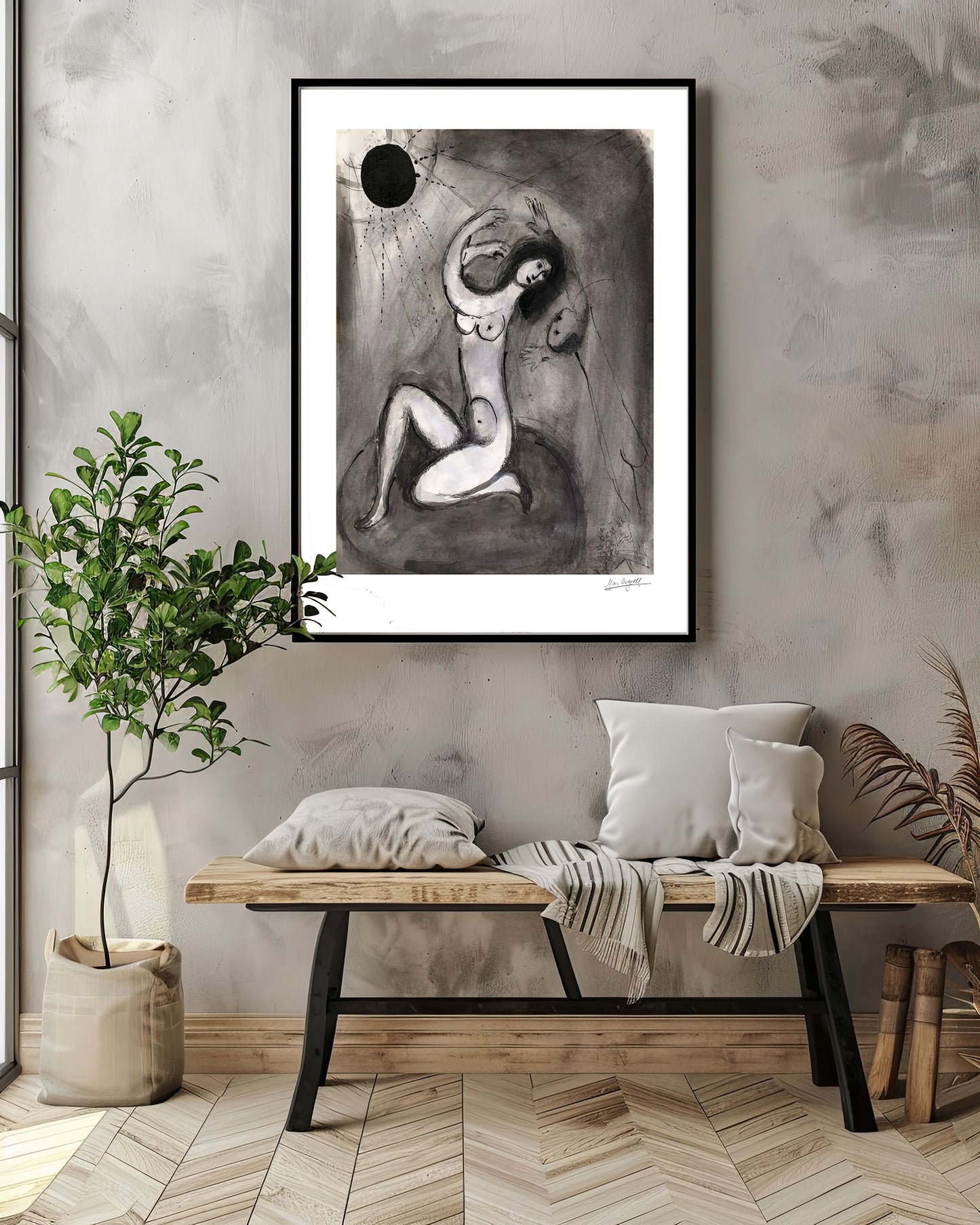 Chagall, "Le Philosophie Vindicatif" Lithograph