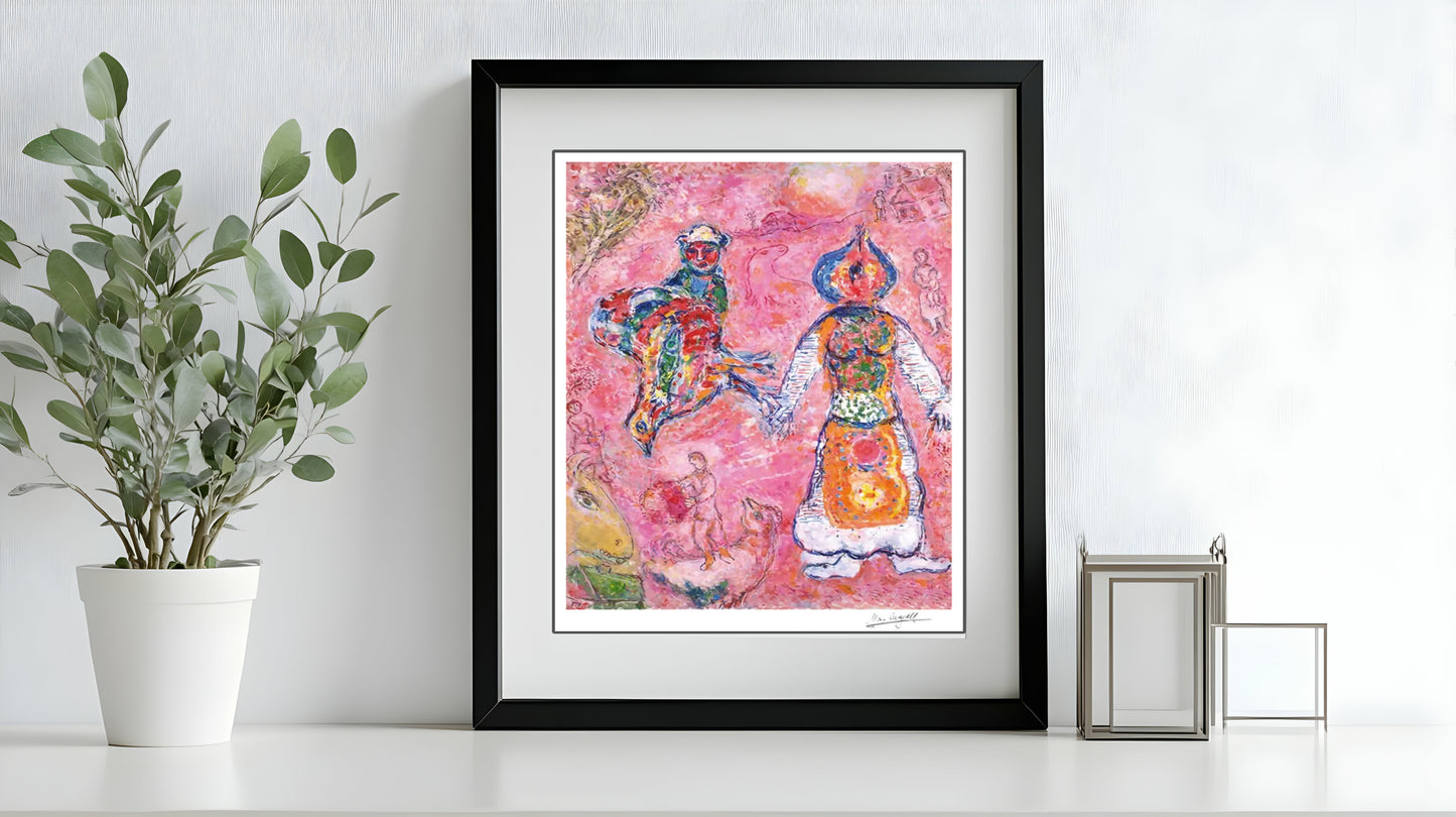 Chagall, "Le village fantastique 1968-1971" Lithograph