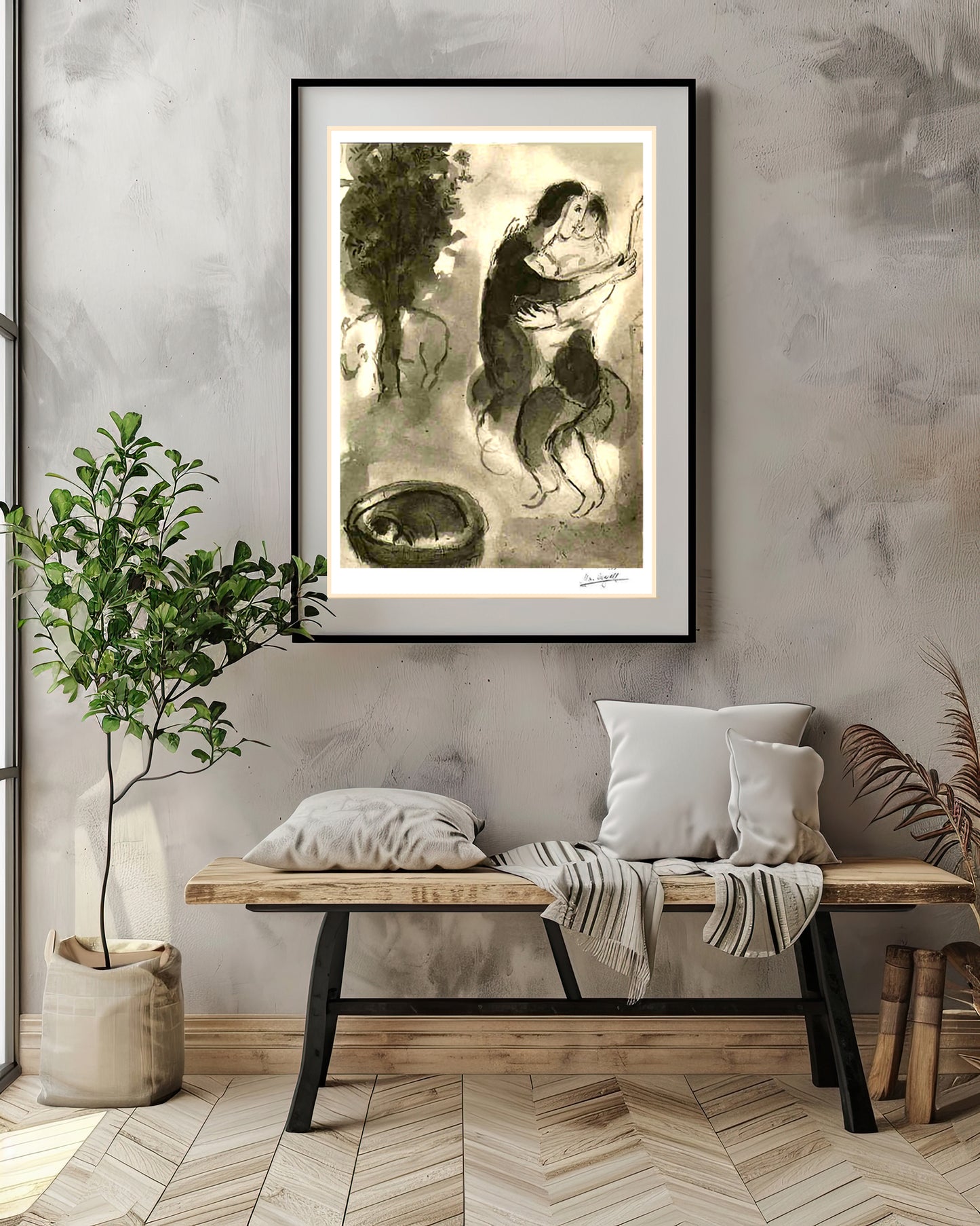 Chagall, "Perronnelle ou la femme avisee" Lithograph