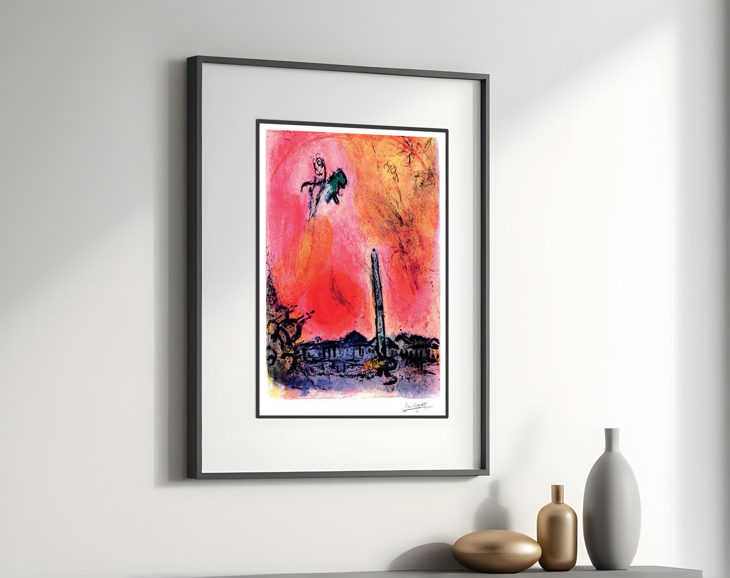 Chagall, "Place de Concord", Lithograph