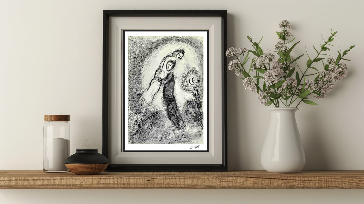 Chagall, "Sichem Removed Dina" Lithograph