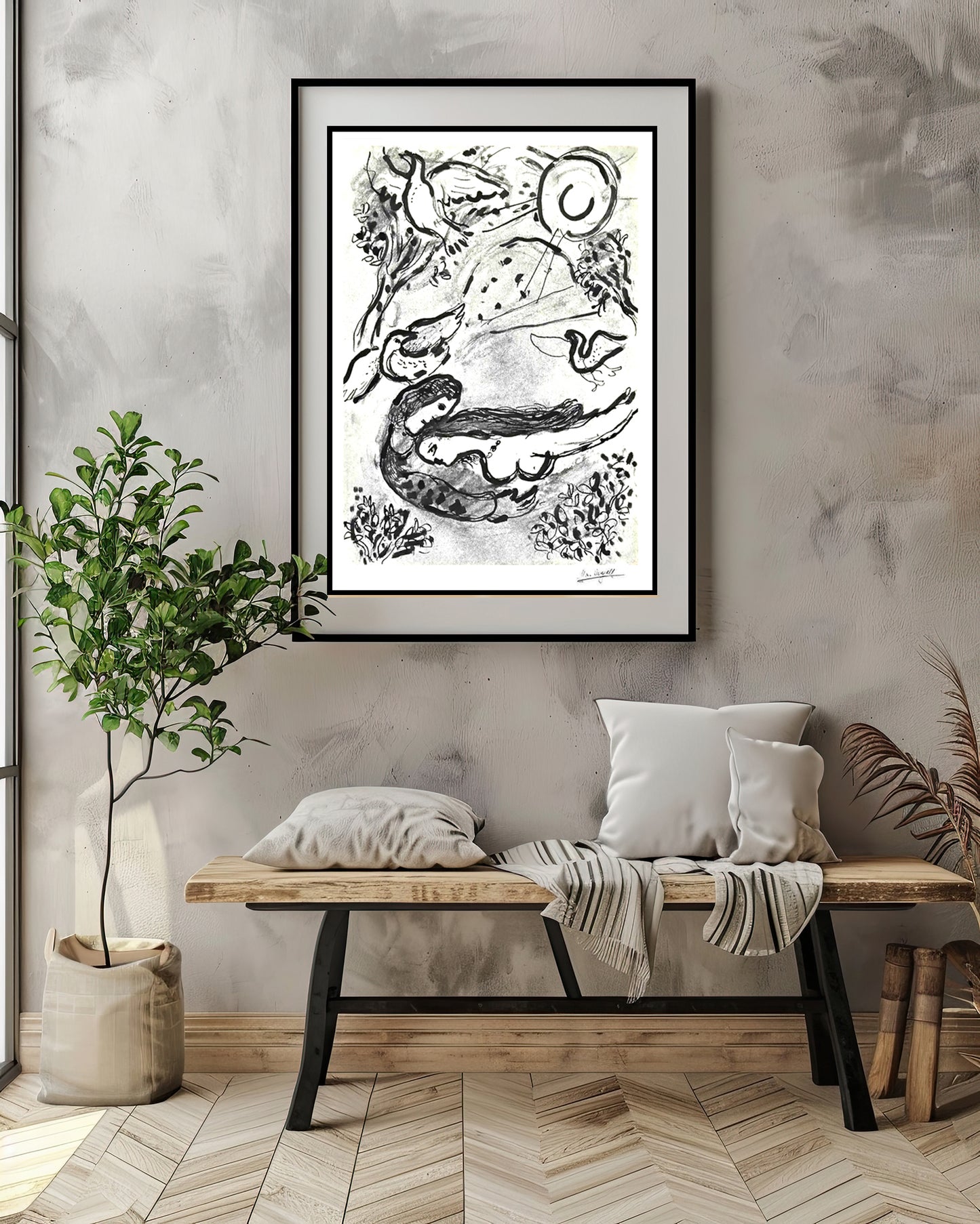 Chagall, "Song of Songs" Lithograph