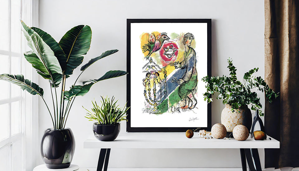 Chagall, "Star of David" (Exodus) Lithograph
