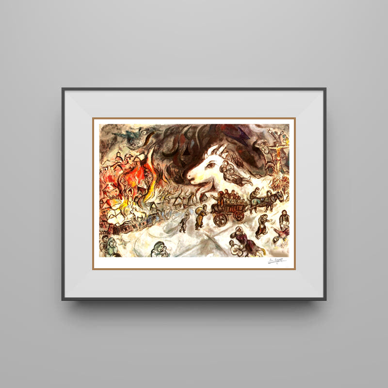 Chagall, "The War" Lithograph