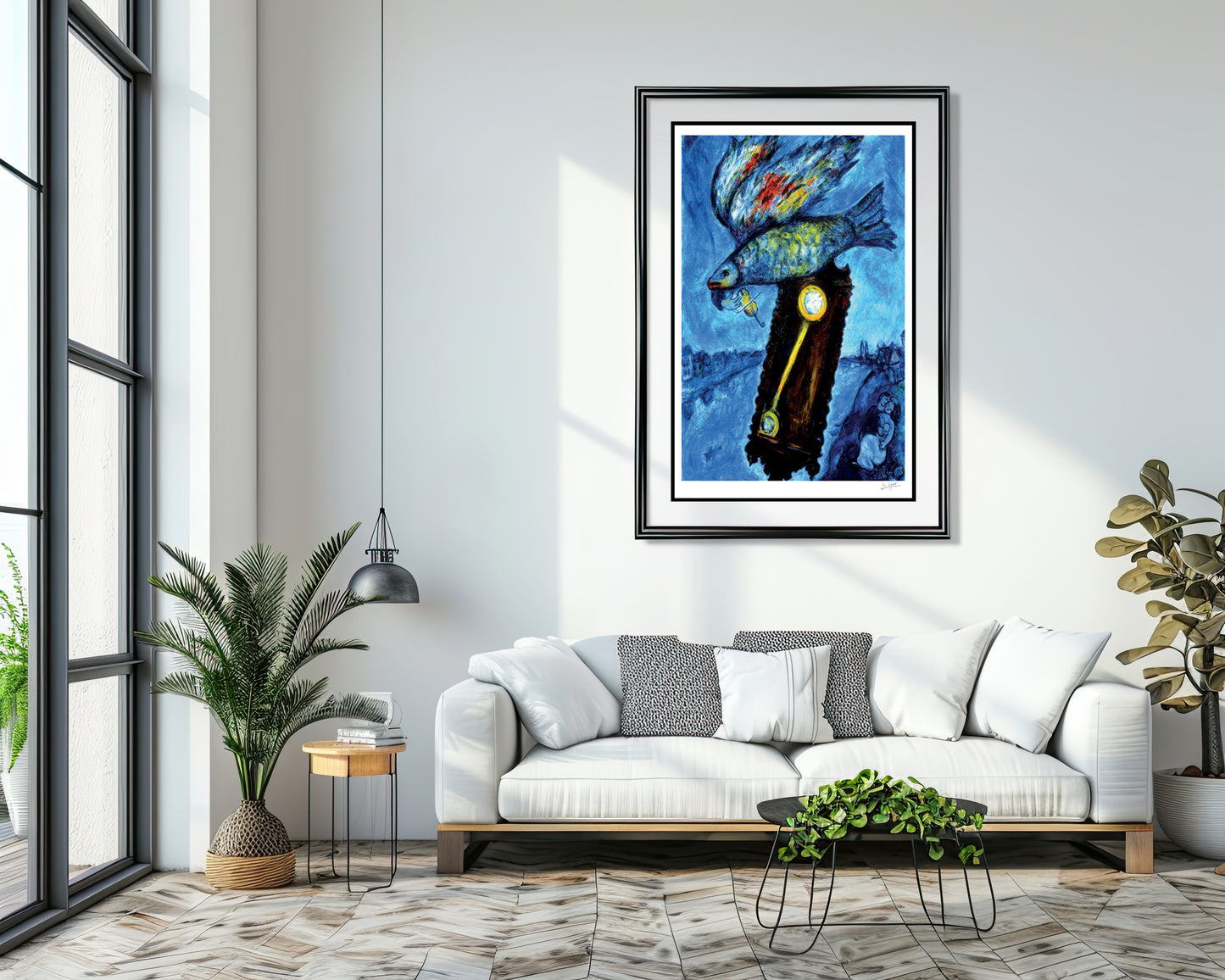 Chagall, "Time In River Without Banks 1930" Lithograph