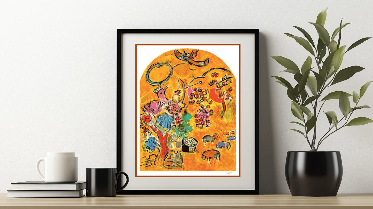 Chagall, "The Tribe of Joseph" Lithograph