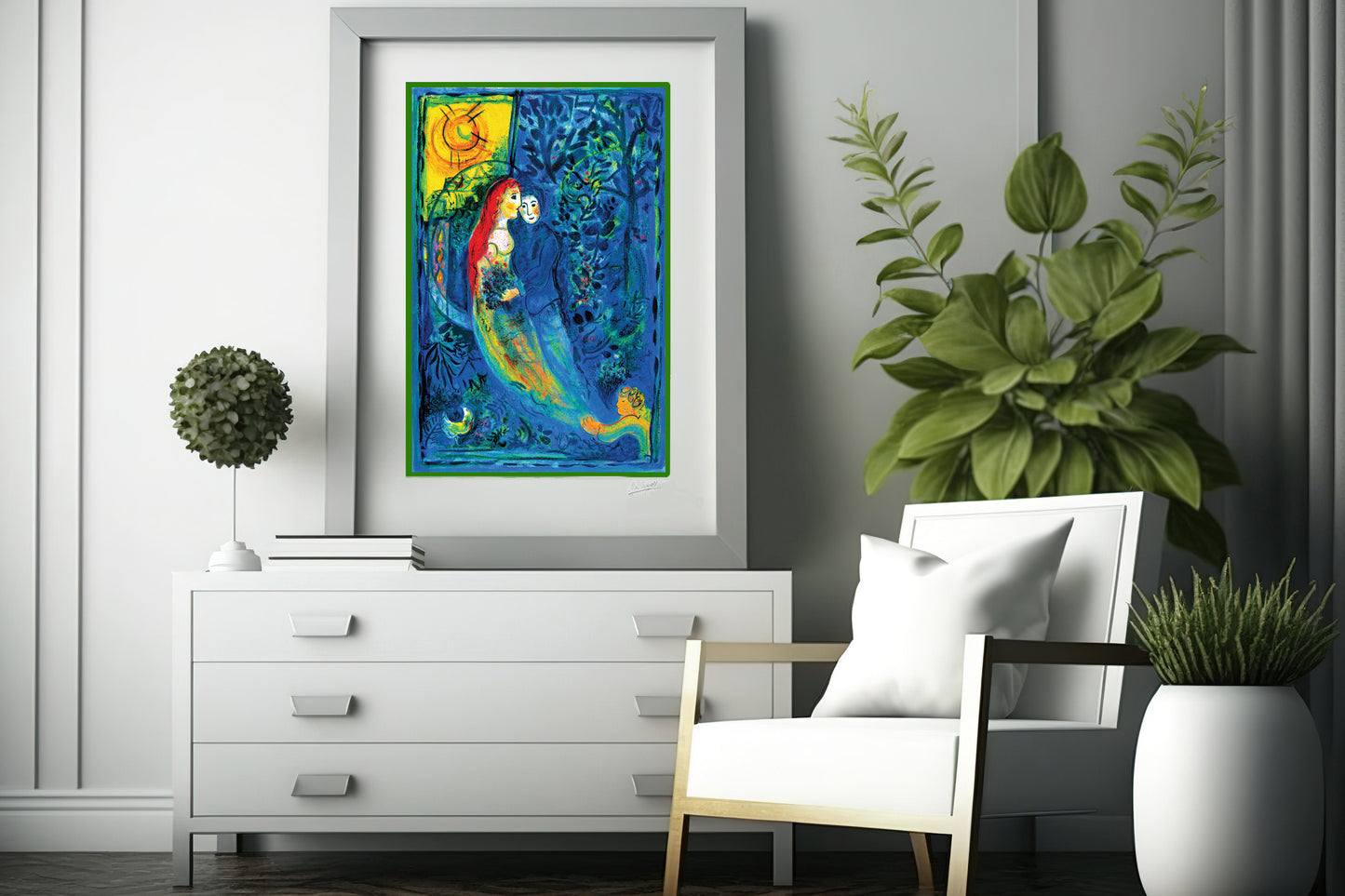 Chagall, "Bella's Wedding" Lithograph