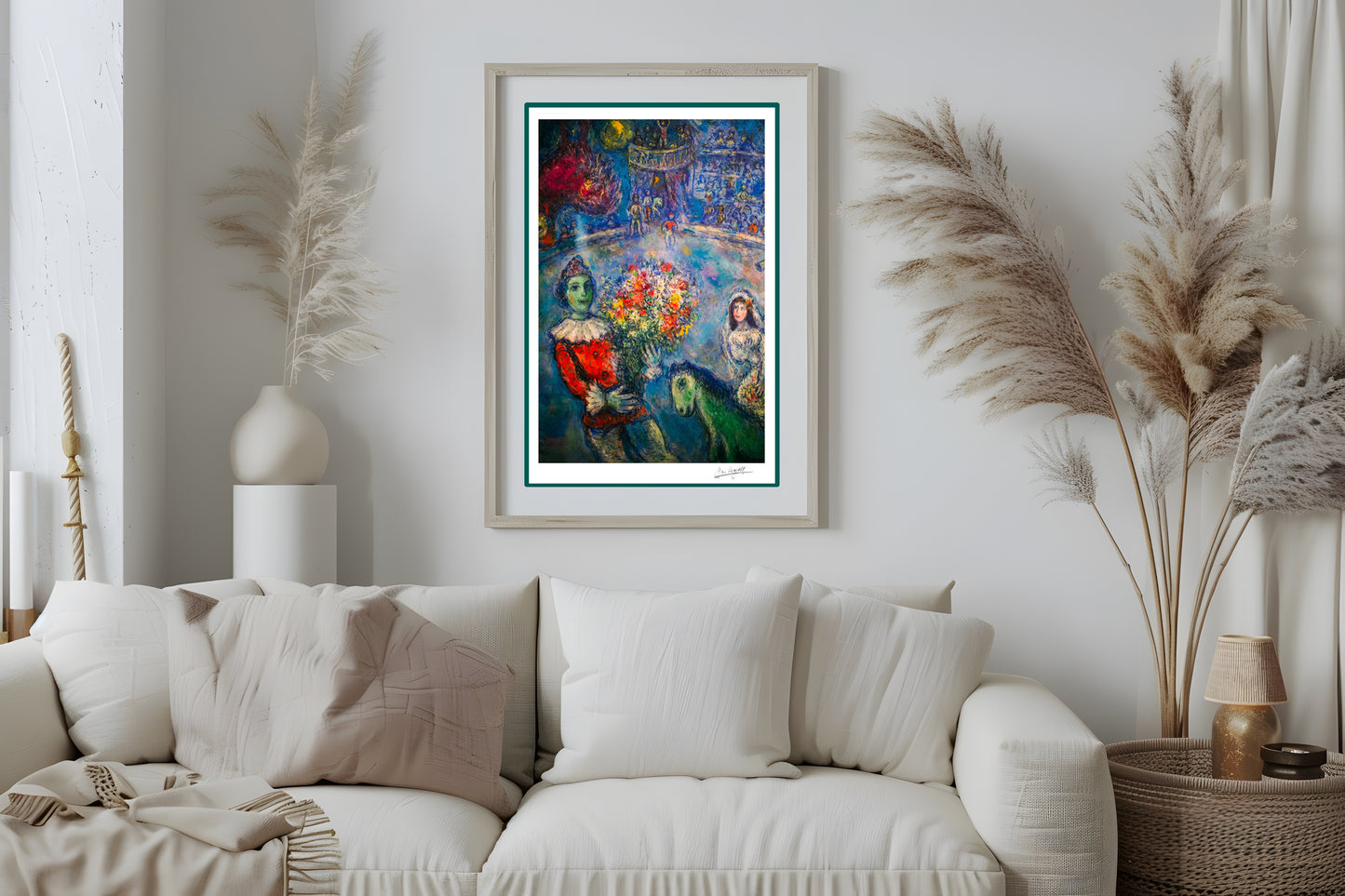 Chagall, "Sera a l'honneur d'une exposition a l'Atelier des Lumieres" Lithograph