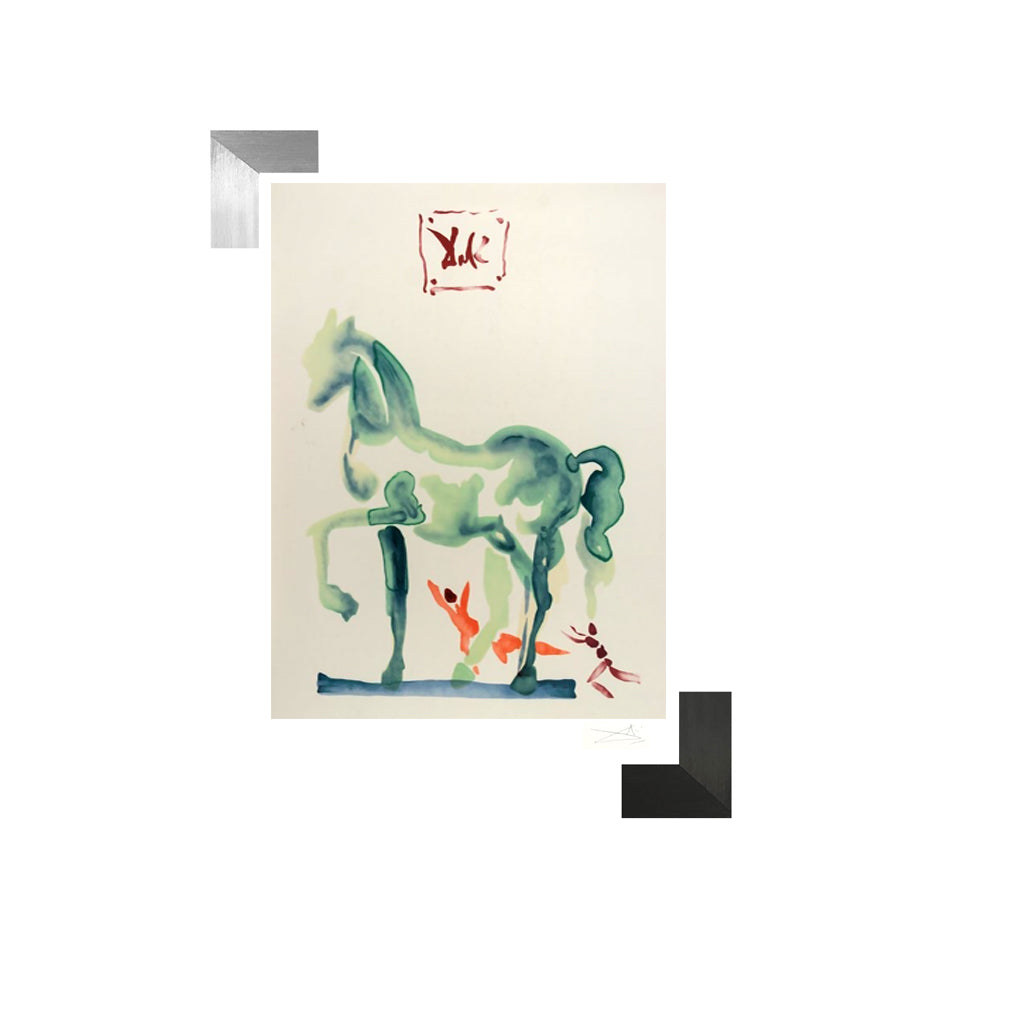 Salvador Dali, "C'est la que l'amour se plut a livrer Bataille" Lithograph
