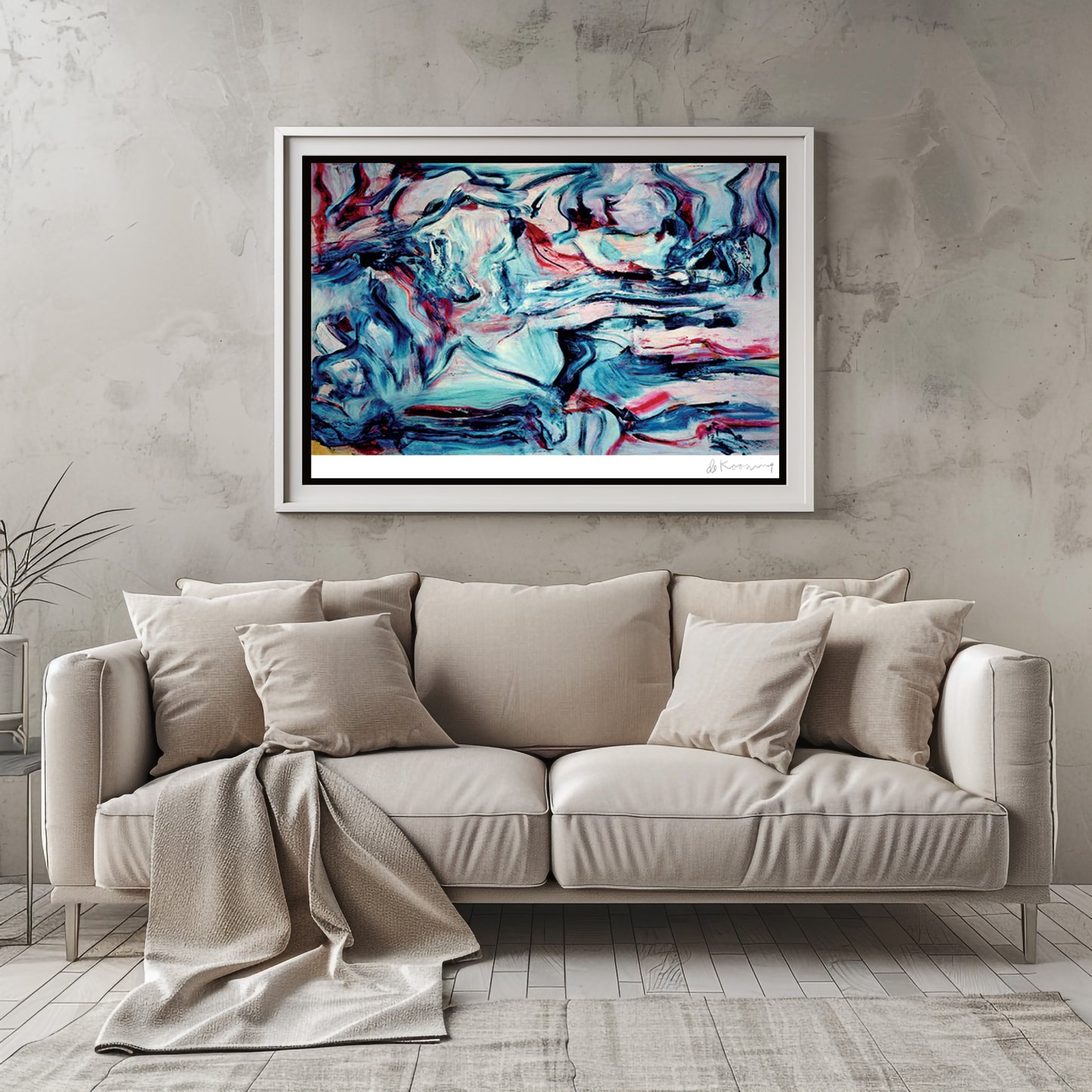 Willem de Kooning, "Untitled VIII" Lithograph