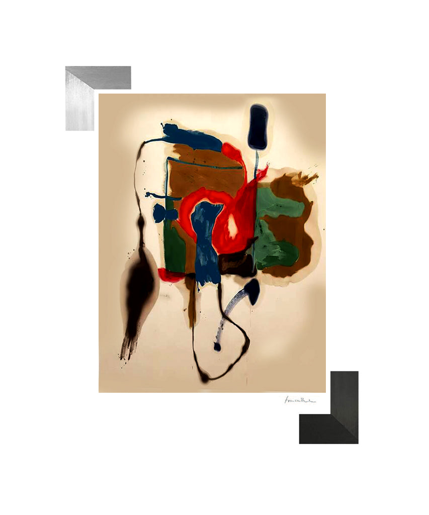 Helen Frankenthaler, "Blue Form in a Scene" Lithograph