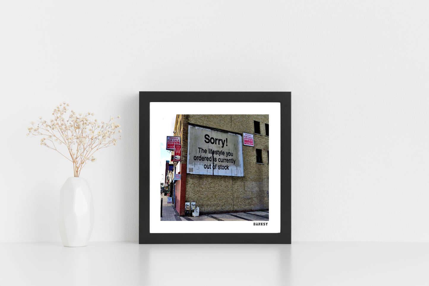 Banksy, "Sorry!" Offset Lithograph