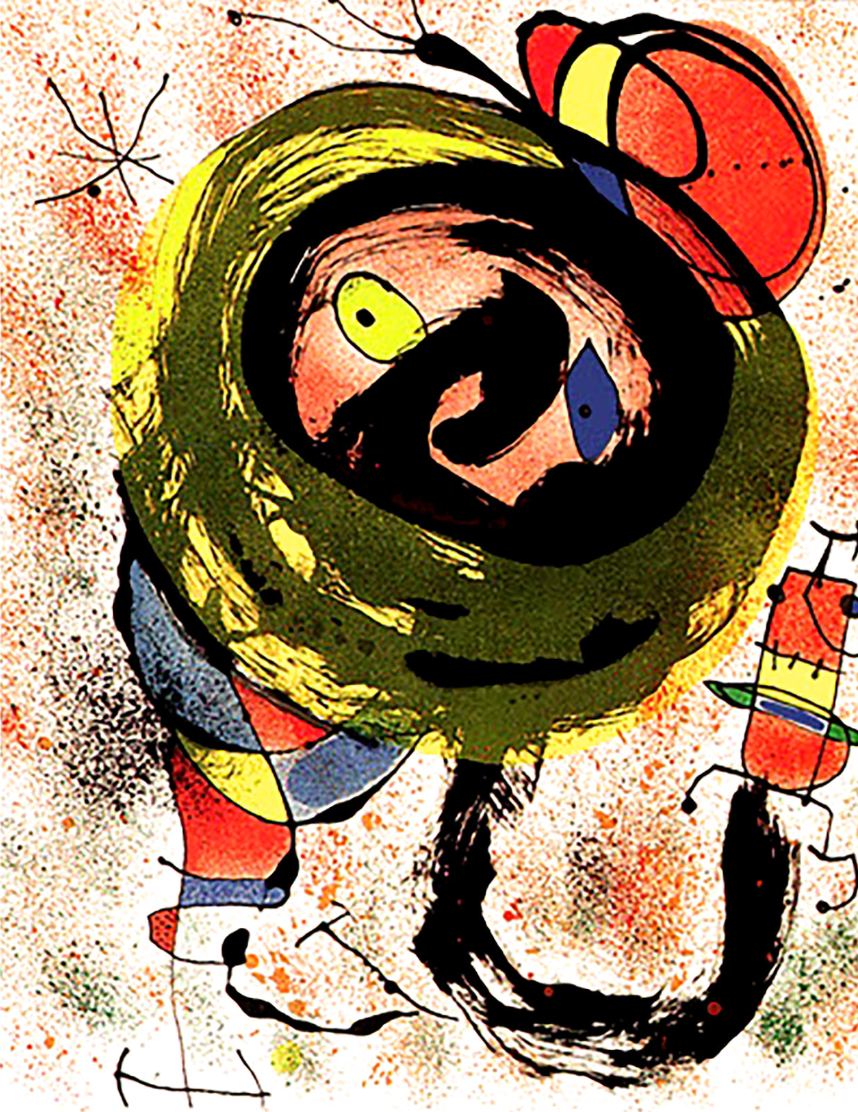 Joan Miro - "Les Voyants V, 1970" Lithograph