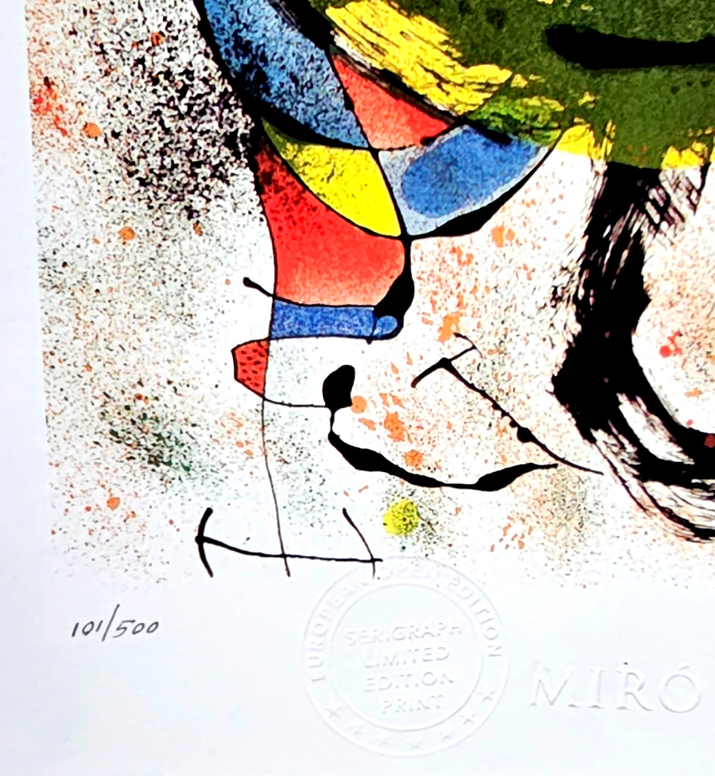 Joan Miro - "Les Voyants V, 1970" Lithograph