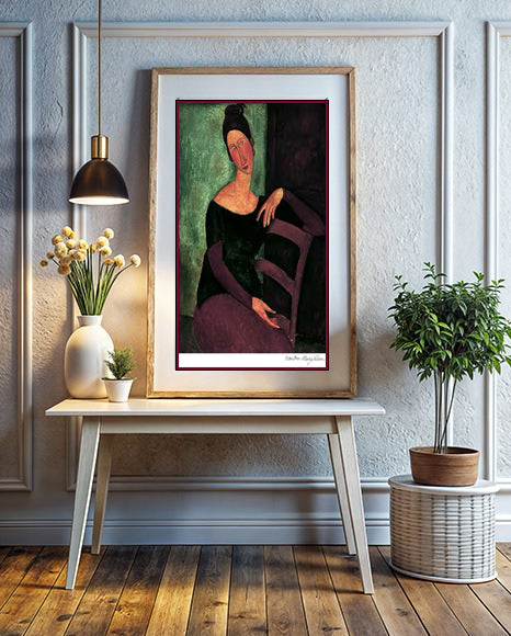Modigliani, Amedeo "Portrait of the Artist's Wife, Jeanne Hebuterne" Lithograph