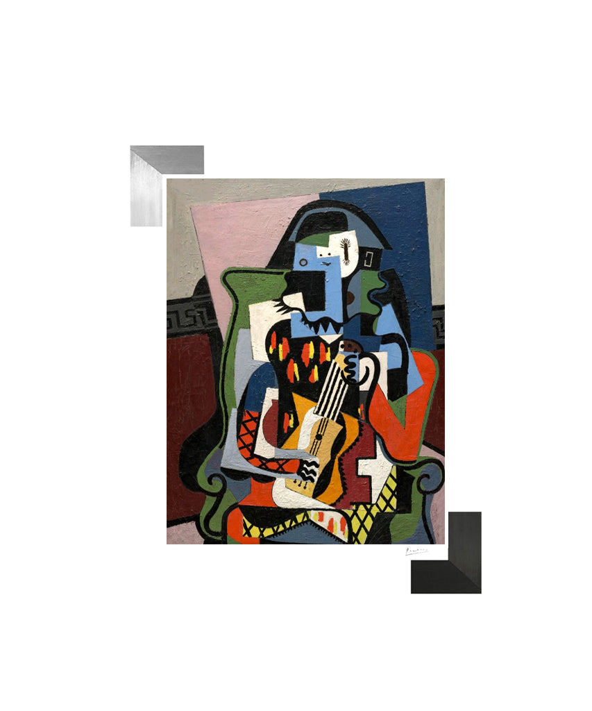 Picasso, "Harlequin Musician" Lithograph