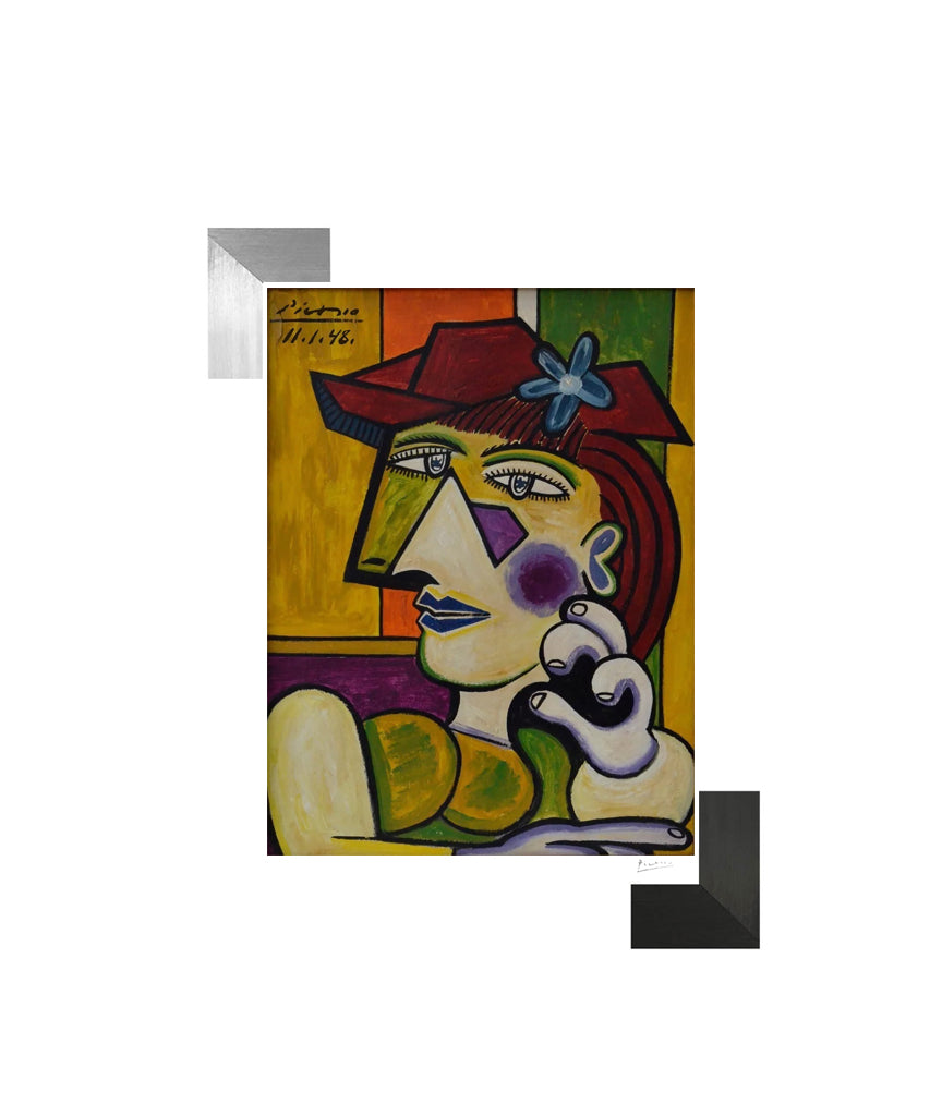 Picasso "Woman with Blue Flower on Hat" Lithograph