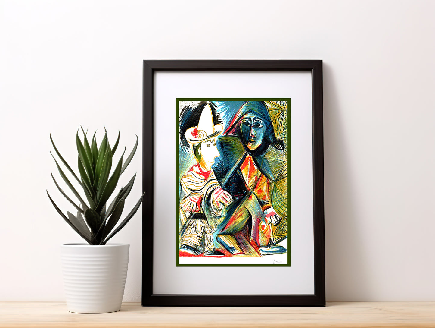Picasso "Arlequin et Pierrot" Lithograph