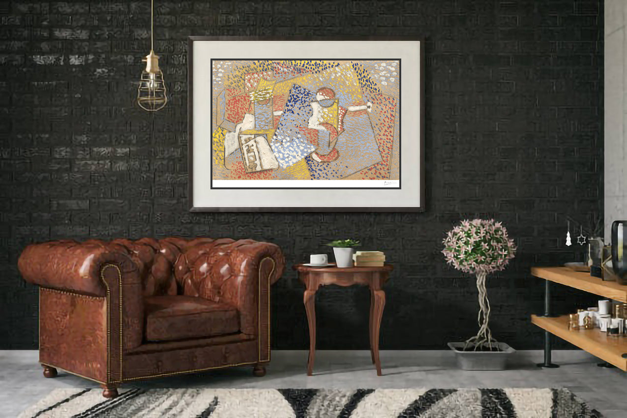 Picasso "Glass, Pipe and Packet of Tobacco" , Lithograph