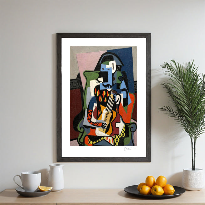 Picasso, "Harlequin Musician" Lithograph