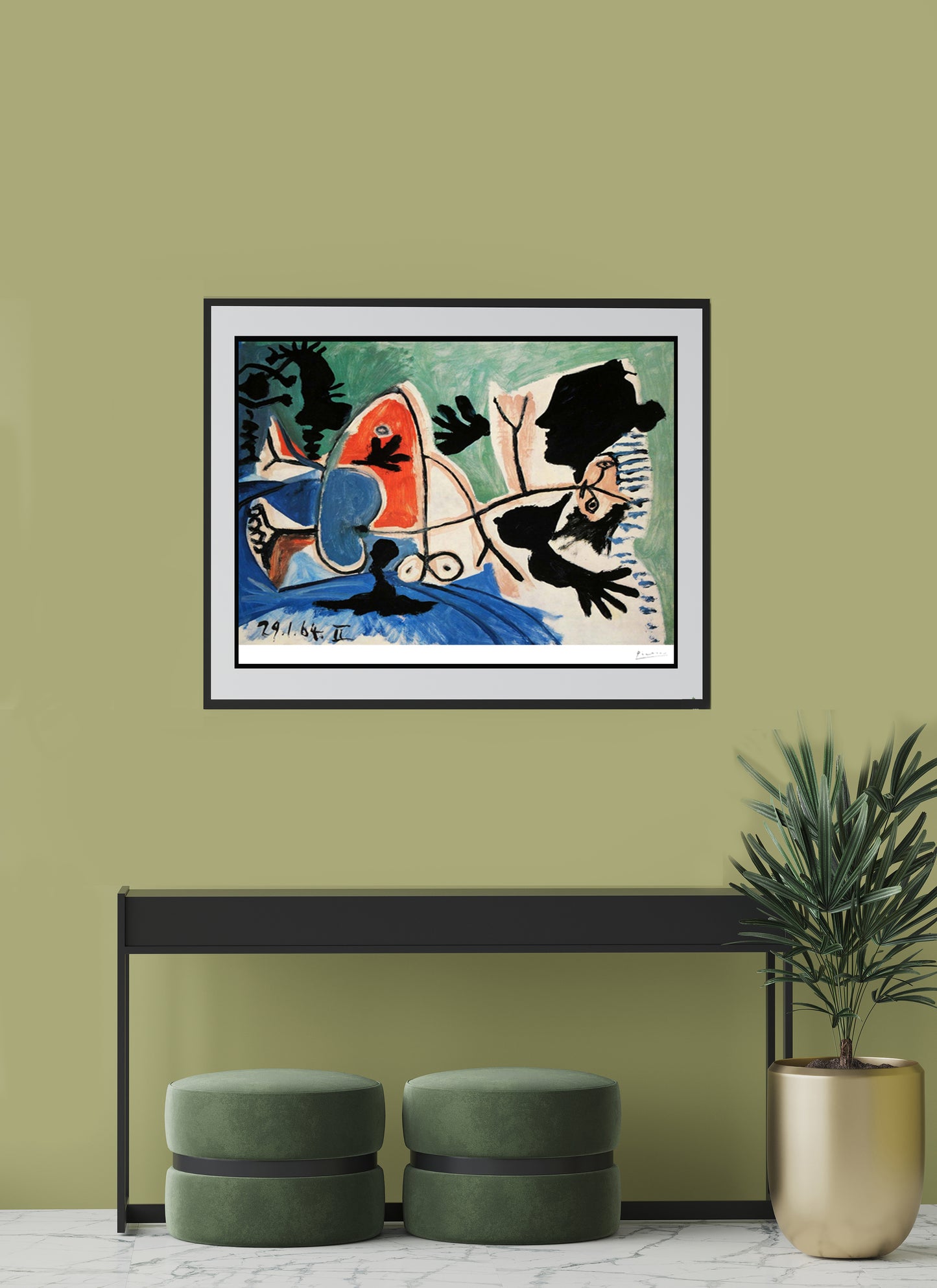 Picasso "Nude Green Blue Woman" Lithograph UNFRAMED