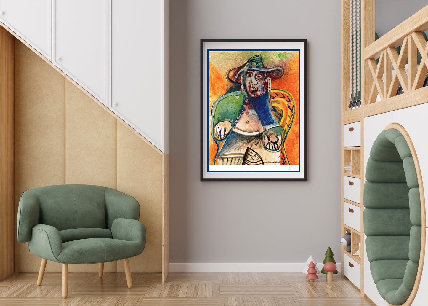 Picasso "Old Man Seated, 1902 Lithograph