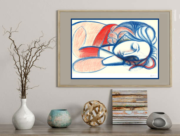 Picasso "Portrait de femme endormie, III (Portrait of a Sleeping Woman, III), 1946" Lithograph