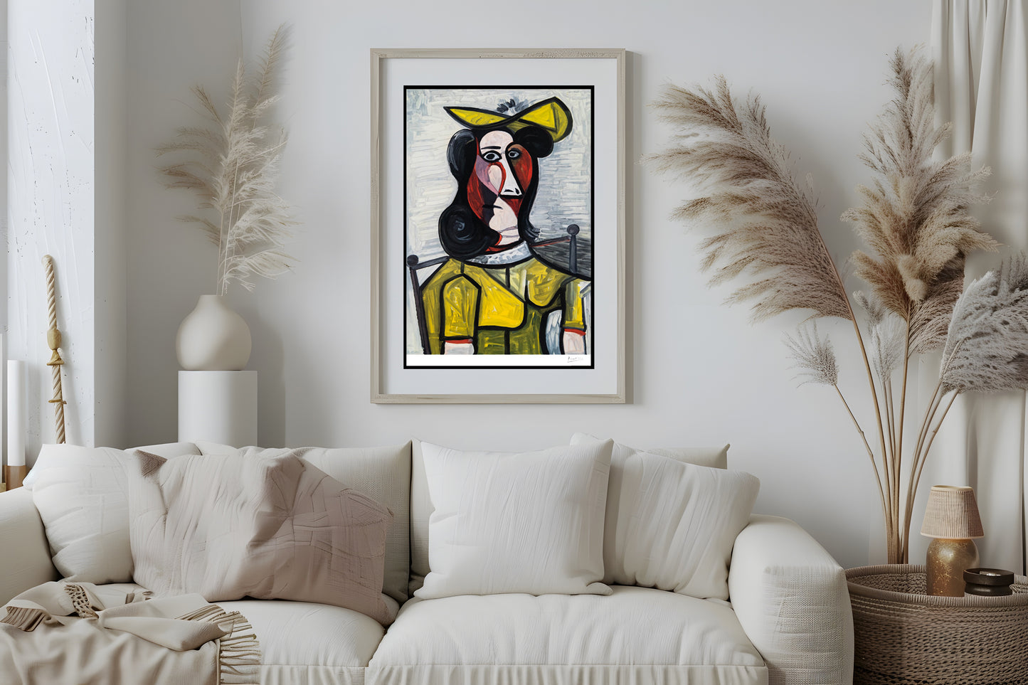 Picasso "Portrait de Femme au Chapeau et a la Robe Vert Jaune" Lithograph