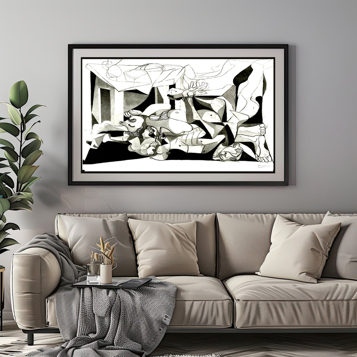 Picasso "The Charnel House Paris 1944" Lithograph