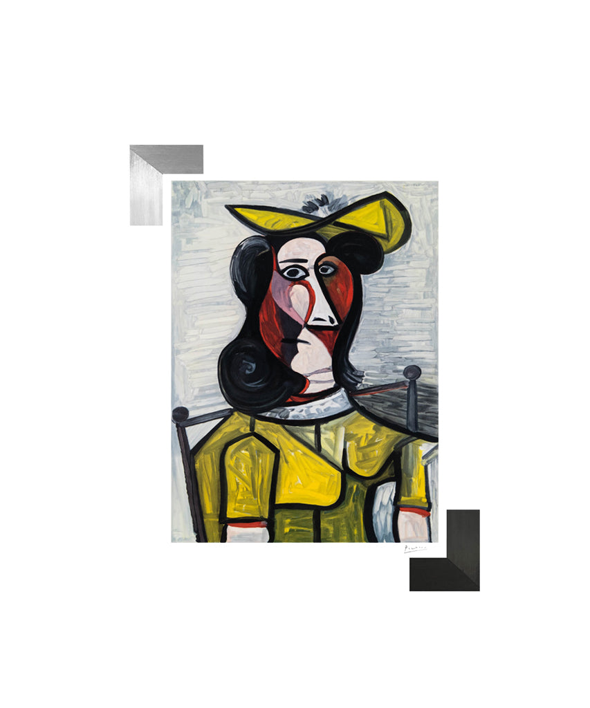 Picasso "Portrait de Femme au Chapeau et a la Robe Vert Jaune" Lithograph