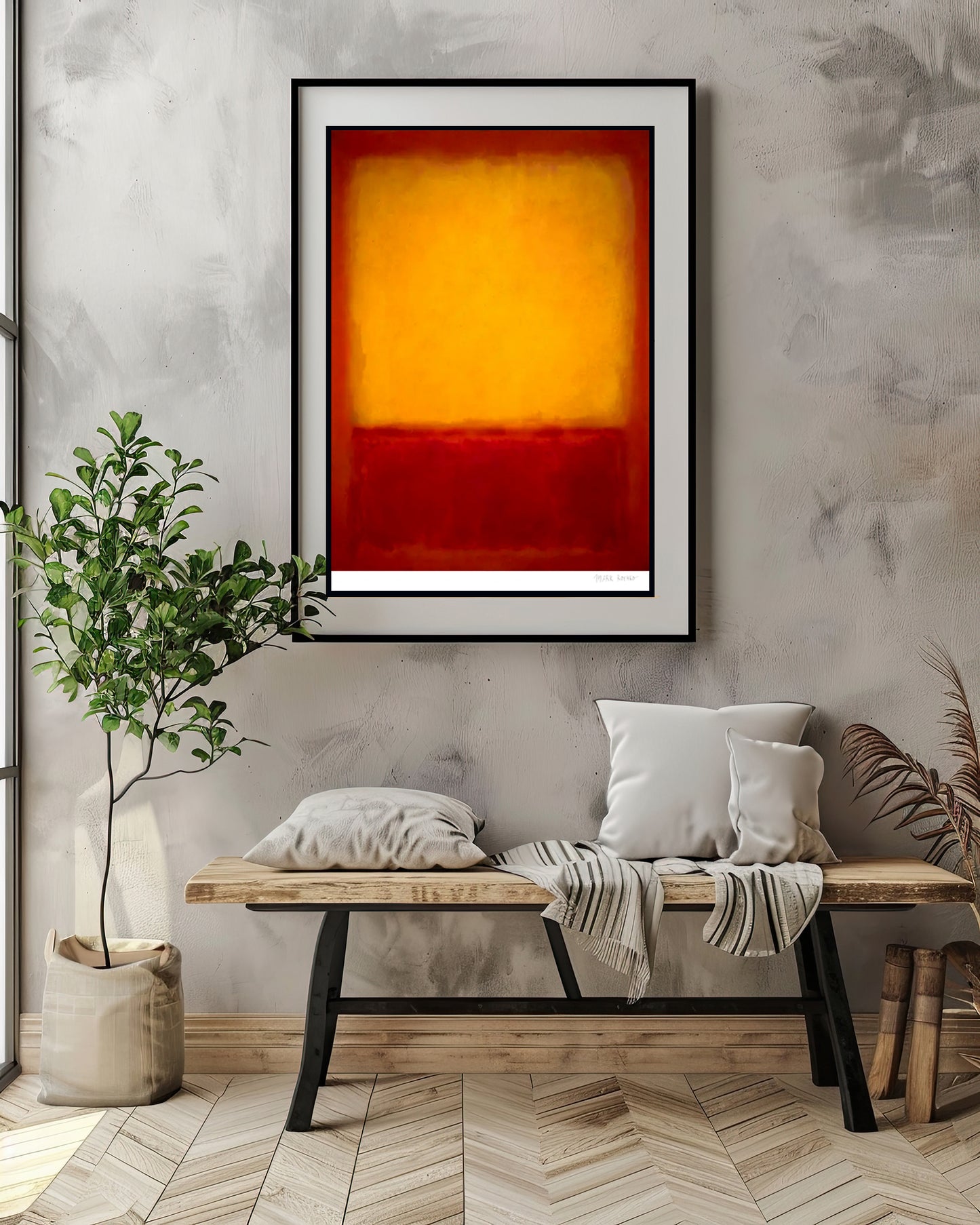 Mark Rothko, "Yellow over Purple 1956" Lithograph