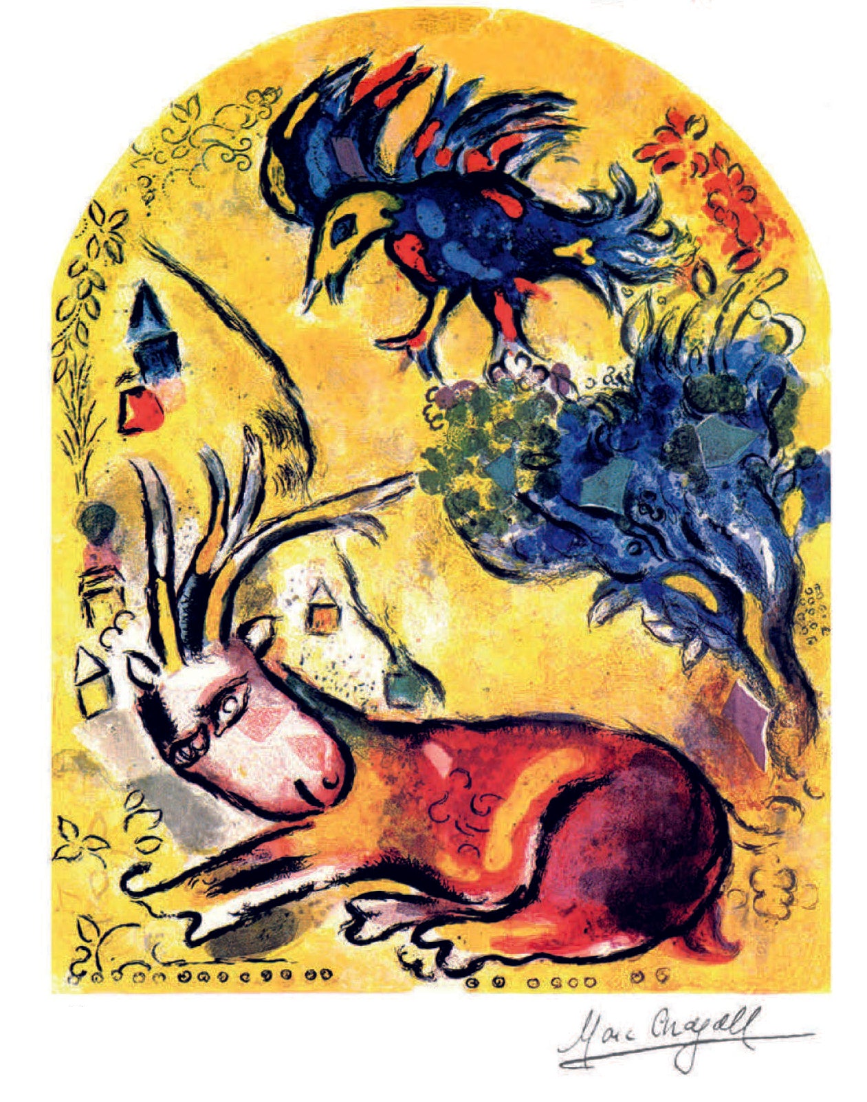 Chagall, "The Tribe of Nepthali" Lithograph