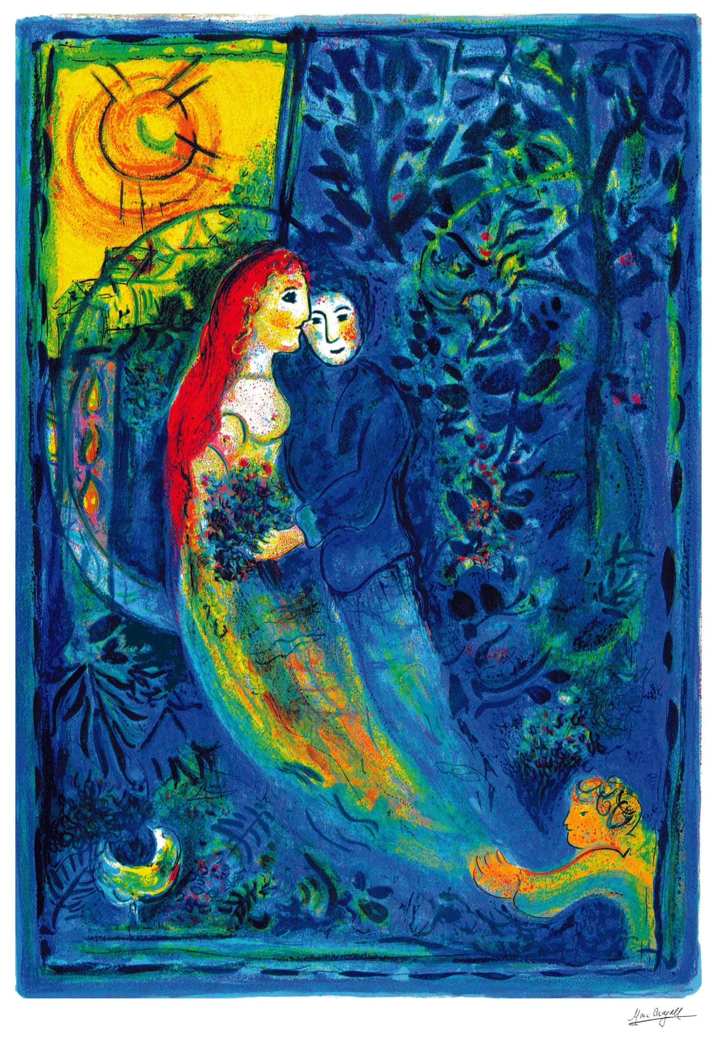 Chagall, "Bella's Wedding" Lithograph